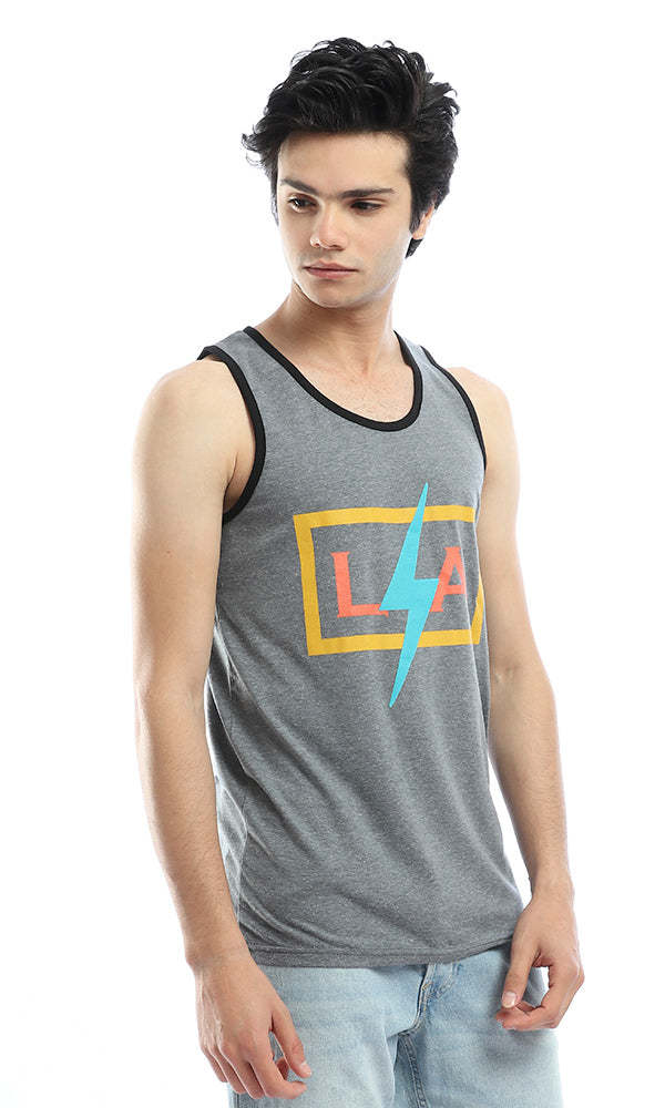 54059 LA Dark Grey Tank Top