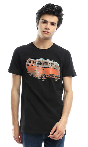 54081 Step Out Truck Black Tee