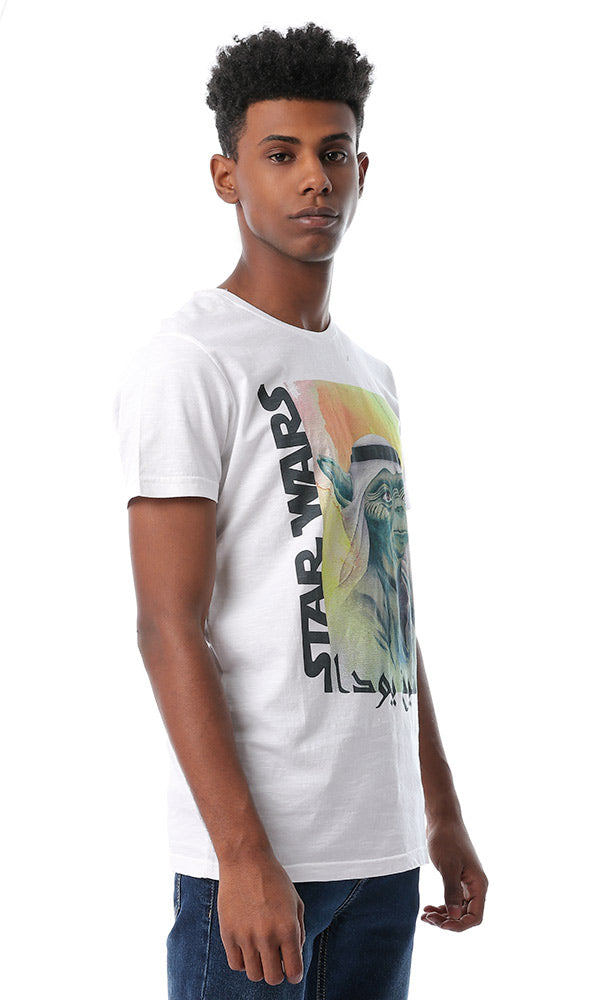 54084 "Star Wars" Round Neck White T-shirt