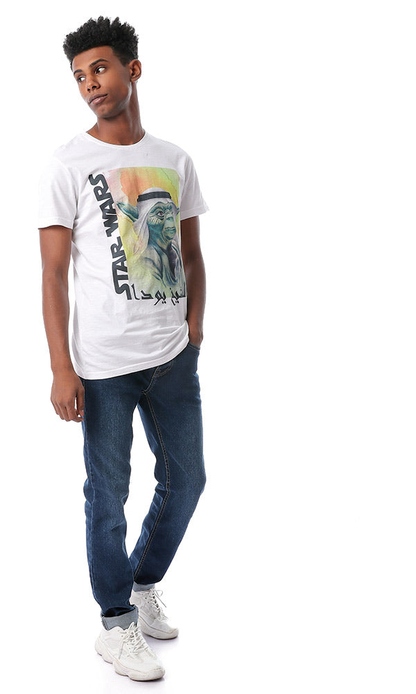 54084 "Star Wars" Round Neck White T-shirt