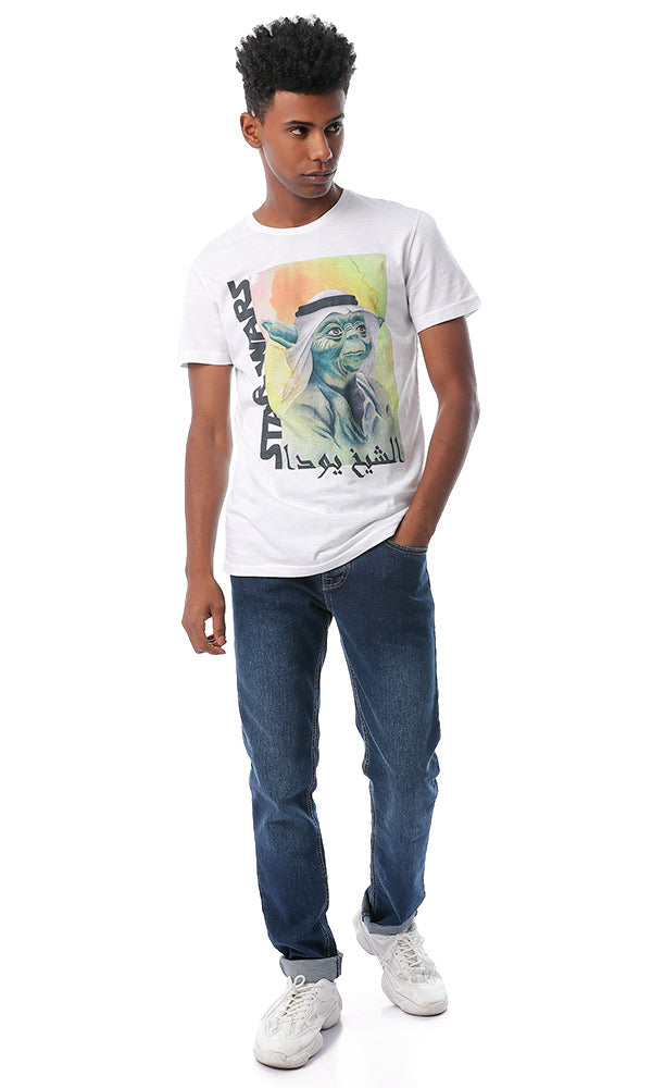 54084 "Star Wars" Round Neck White T-shirt