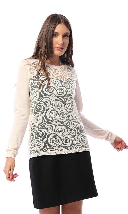 54201 54201-Women Long Sleeve T-Shirt-L.Beige