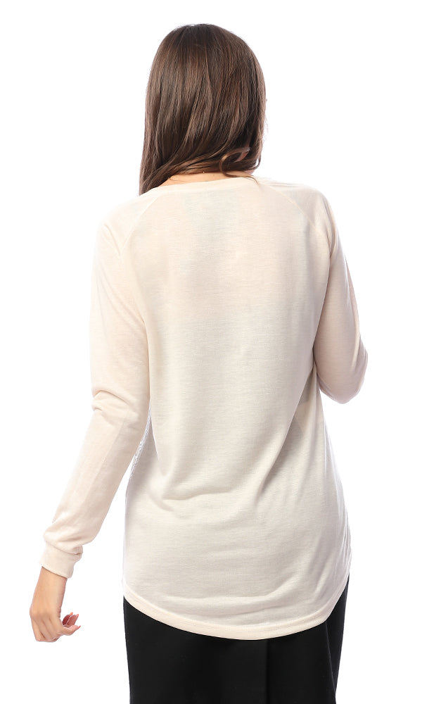 54201 54201-Women Long Sleeve T-Shirt-L.Beige