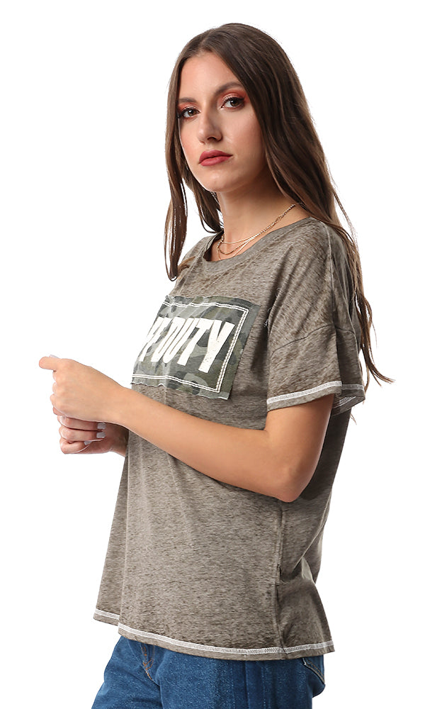 54330 Sage Khaki Soft Short Sleeve T-Shirt