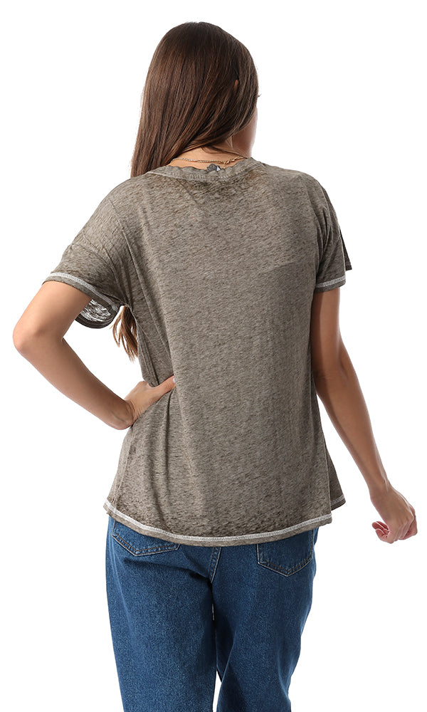 54330 Sage Khaki Soft Short Sleeve T-Shirt