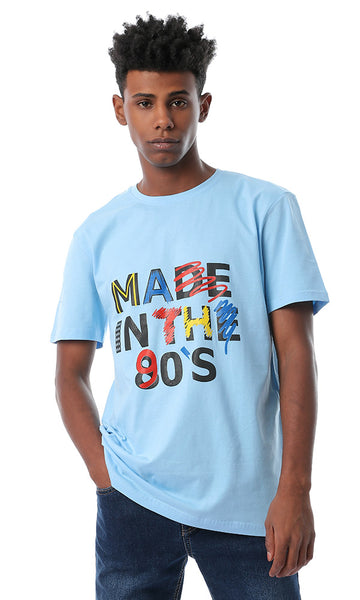 54368 "Made In The 90s" Sky Blue Comfy T-shirt