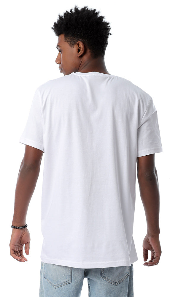 54370 Smiley Face White Short Sleeves T-shirt