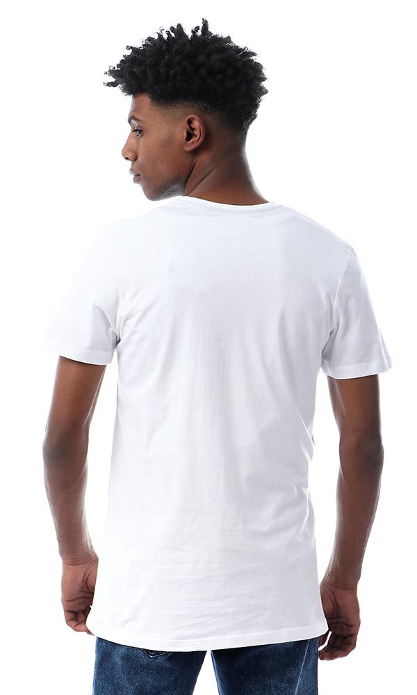 56769 Good Vibes Printed Summer White T-shirt - Ravin 
