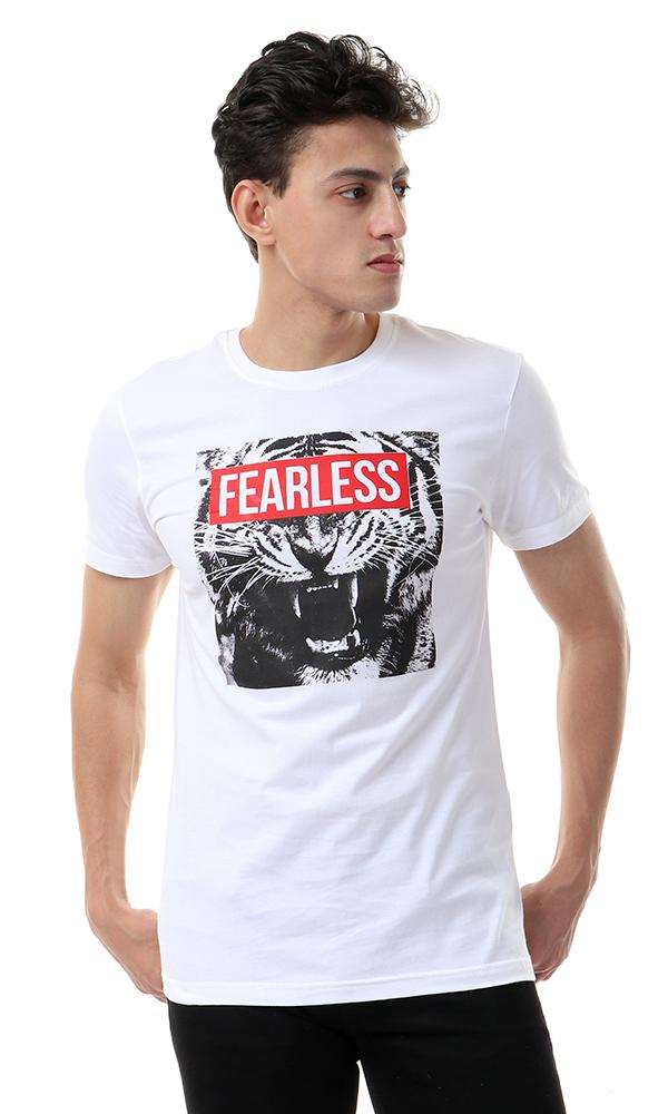 57479 Frealess Printed White Casual Tee - Ravin 