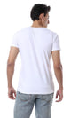 57497 Crew Neck Printed T-Shirt - White - Ravin 
