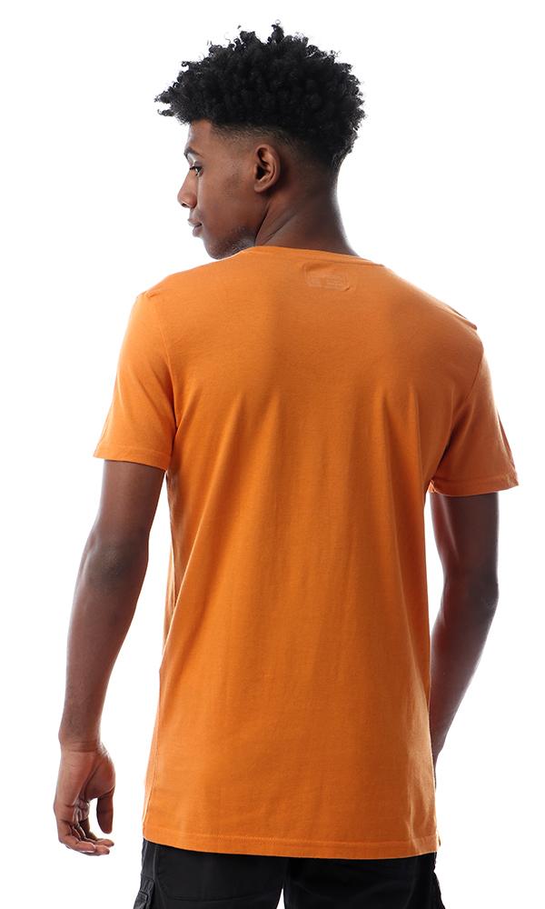 57529 Swag Printed Slip On Dark Orange T-shirt - Ravin 