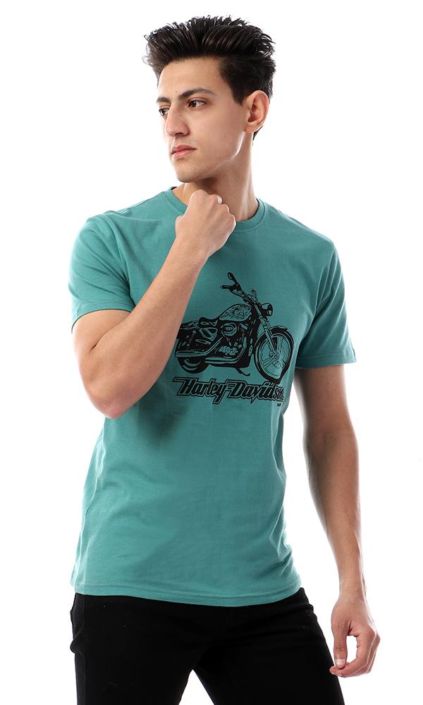 57546 Harley Davidson Slip On Jade Green Tee - Ravin 