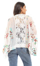 57620 Lace & Embroidered Elegant Cardigan - Multicolour - Ravin 