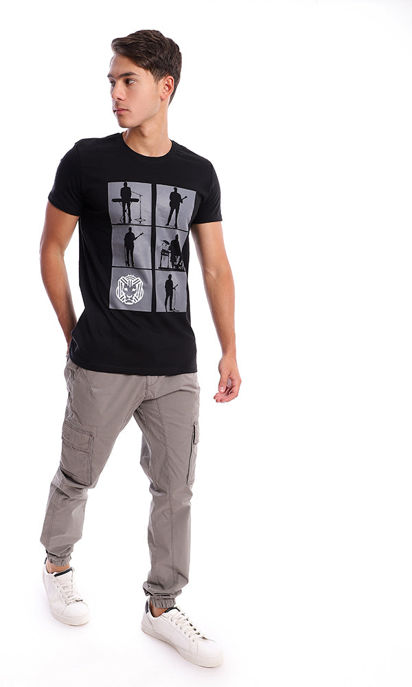 93062 Front Print Cairokee Band Unisex Tee - Black - Ravin 