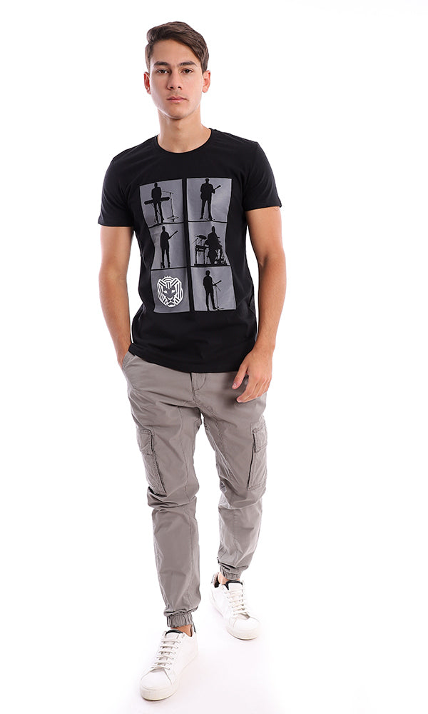 93062 Front Print Cairokee Band Unisex Tee - Black - Ravin 