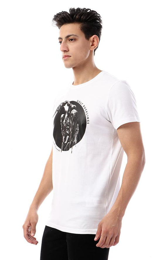 93071 Cairokee Slip On Printed Ugly Ducklings White Tee - Ravin 