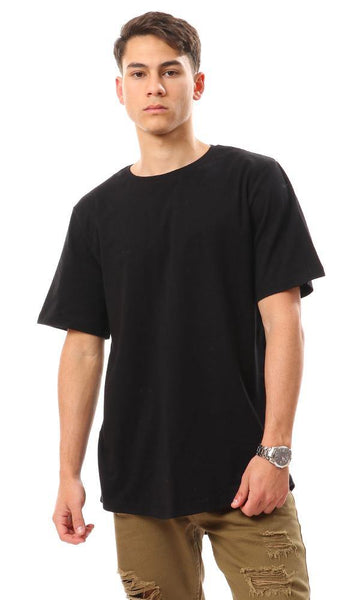 94685 Basic Solid Short Sleeves T-Shirt - Black - Ravin 