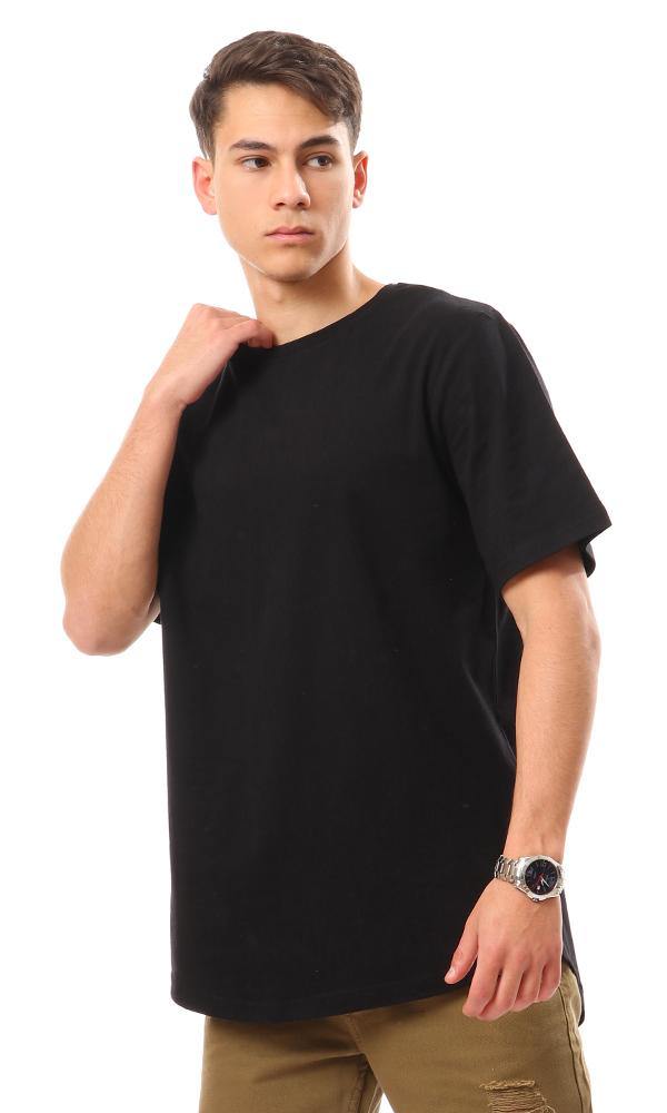 94685 Basic Solid Short Sleeves T-Shirt - Black - Ravin 