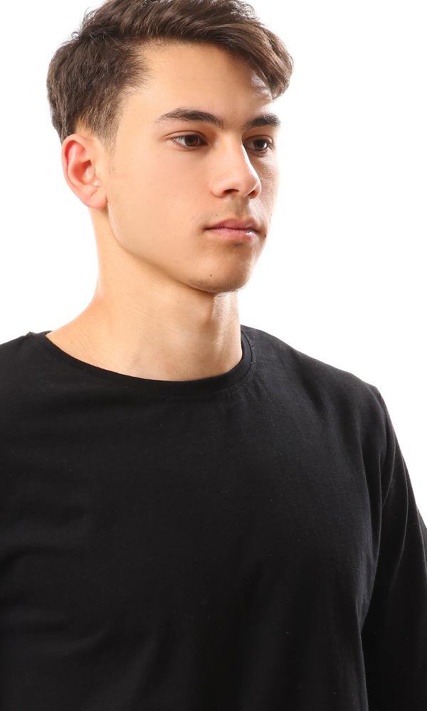 94685 Basic Solid Short Sleeves T-Shirt - Black - Ravin 