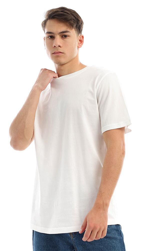 94687 Off-White Basic Regular Fit Summer Basic Tee - Ravin 