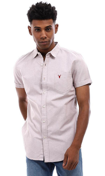 94712 Half Sleeves Side Pocket Shirt - Dark Beige - Ravin 