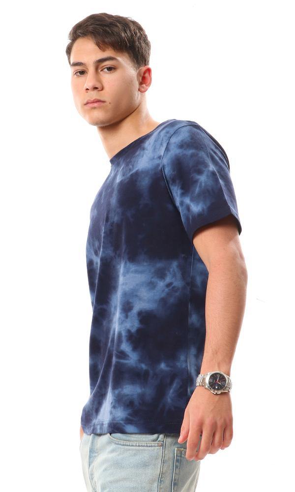 94941 Tie-Dye Cotton Slip On T-Shirt - Blue - Ravin 