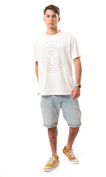 95073 Cotton "Cairokee" Slip On T-Shirt - White - Ravin 