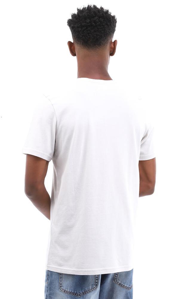 95084 Slip-On Light Grey Raven Printed T-Shirt - Ravin 