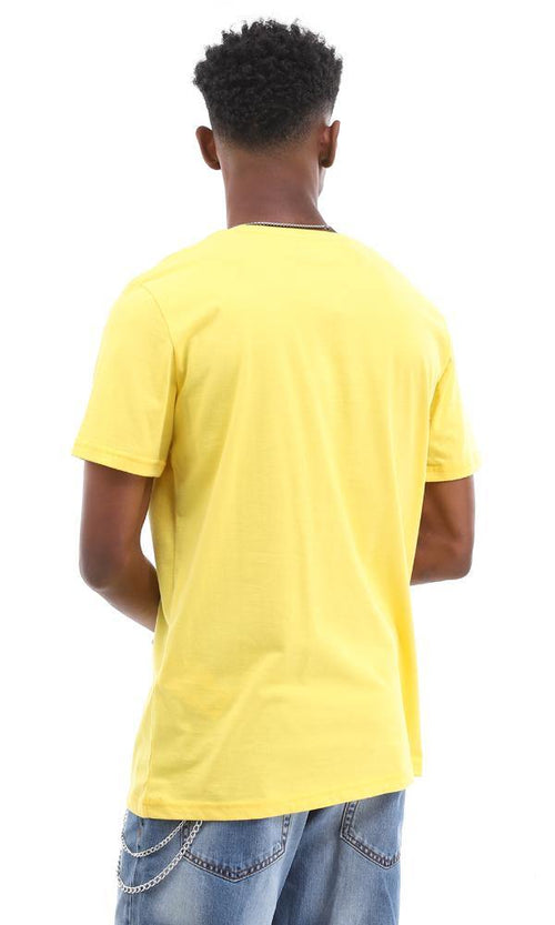 95119 Rap Set Medium Yellow Cotton Summer T-Shirt - Ravin 