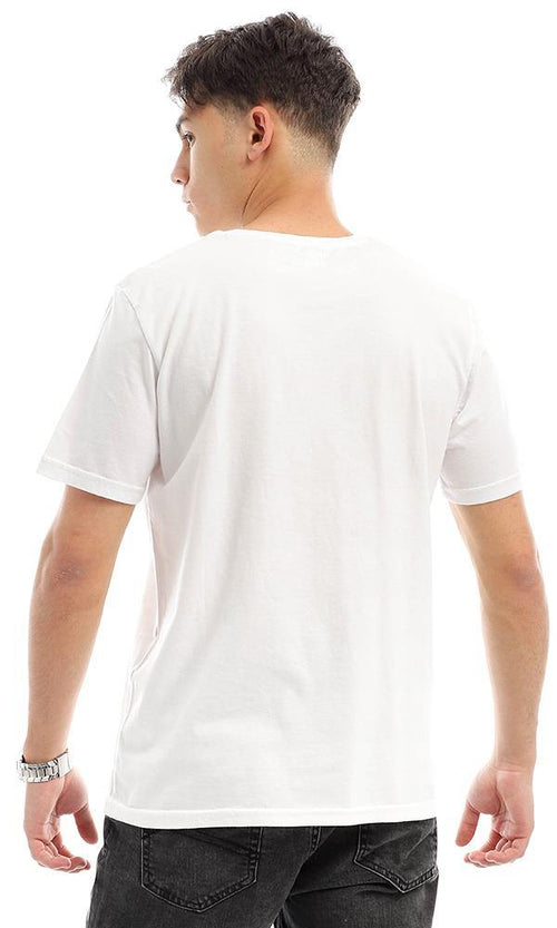 95196 Front Colorful Print " Not Pay" White Tee - Ravin 