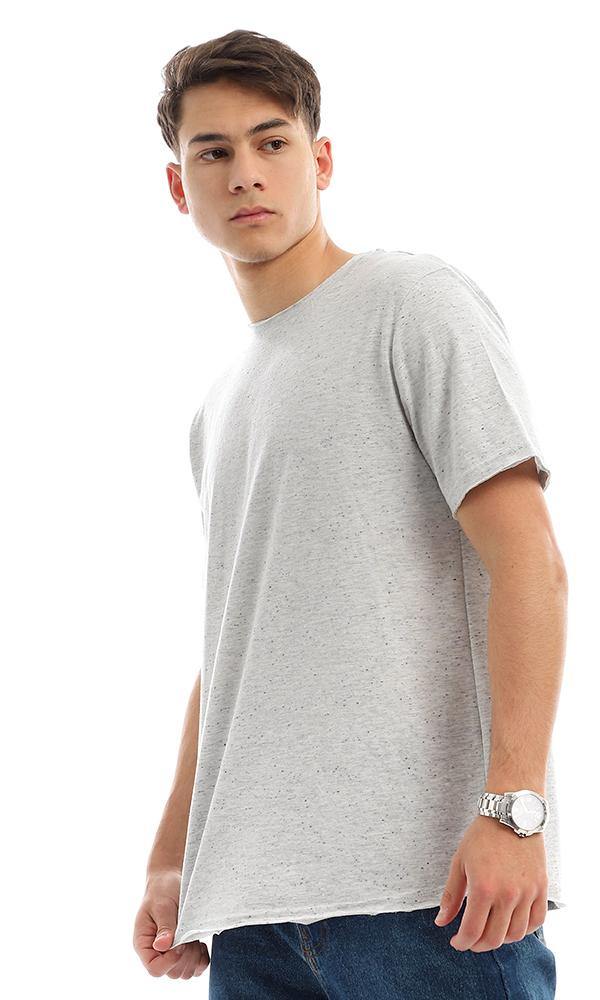 95250 Colorful Heather Grey Cotton Slip On Tee - Ravin 