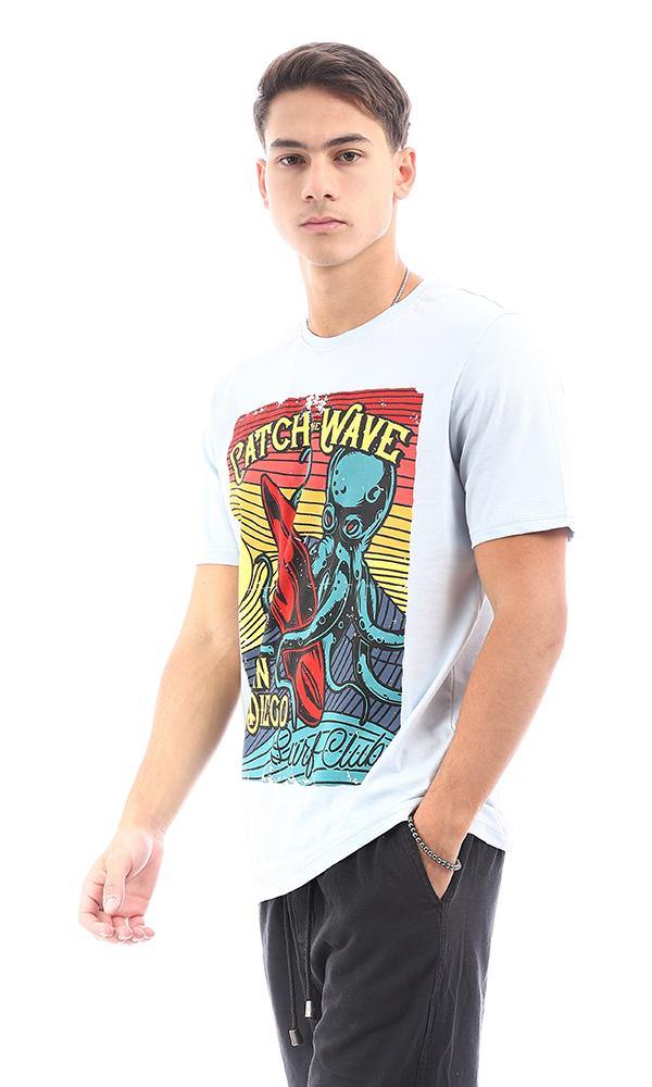 95540 "Catch The Wave" Light Blue Slip On Tee - Ravin 