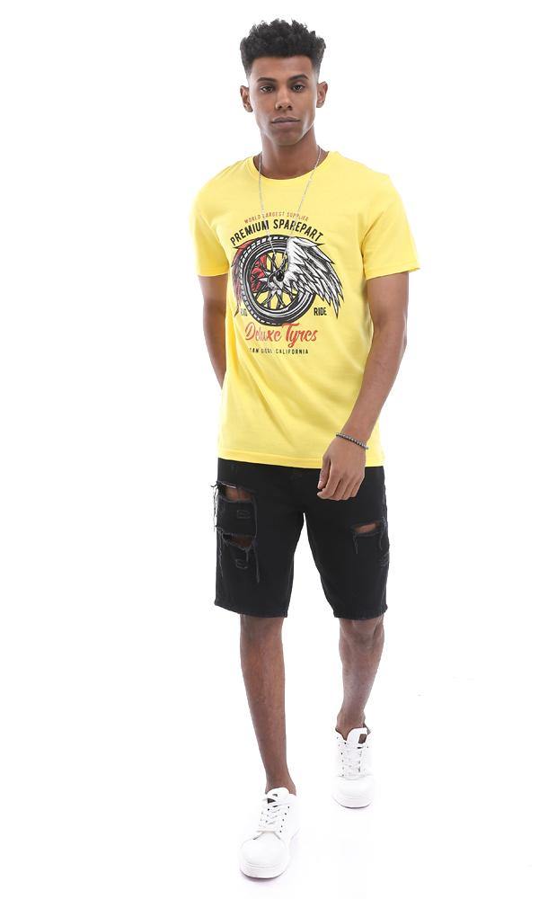 95552 Deluxe Tyres Casual Summer Crew Neck Tee - Ravin 