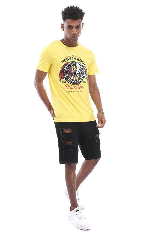 95552 Deluxe Tyres Casual Summer Crew Neck Tee - Ravin 