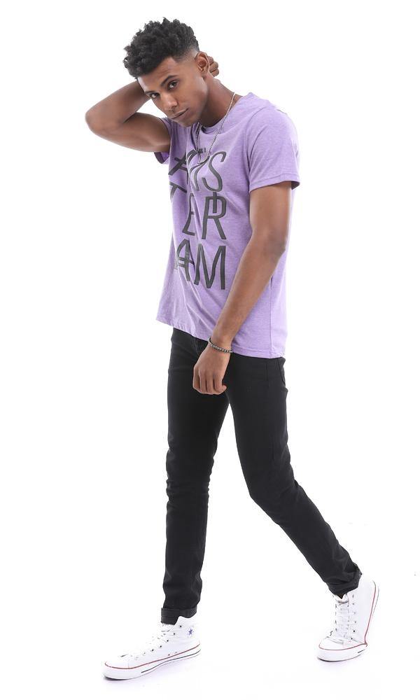 95569 Ams-ter-dam Comfy Summer Tee In Heather Purple - Ravin 