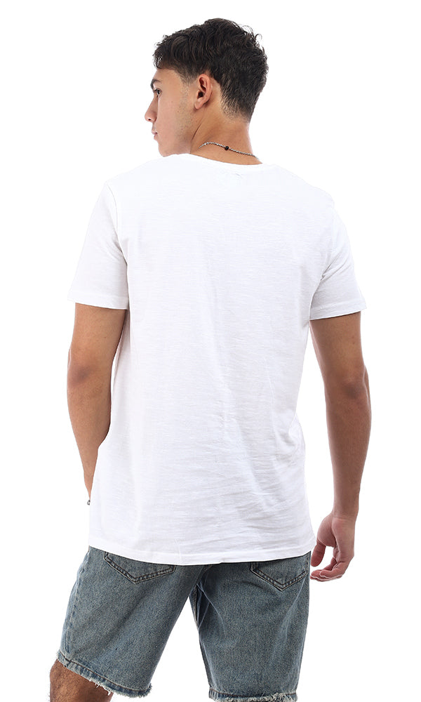 95570 Slip On "No More Rules" Front Printed White T-Shirt