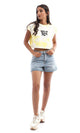 95630 "Back To 90s" Printed Tie Dye Light Yellow Cop Top - Ravin 