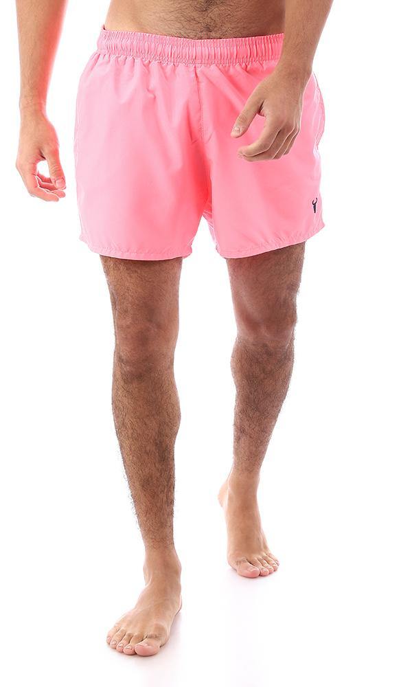 95672 Lightweight Slip On Neon Pink Swim Shorts - Ravin 