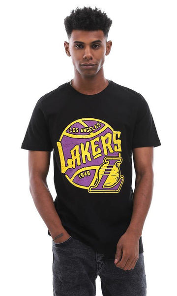 95716 Los Angeles Lakers Printed Cotton T-Shirt - Ravin 