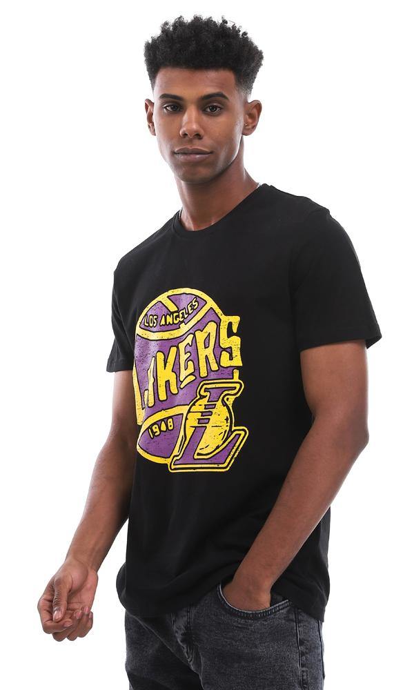 95716 Los Angeles Lakers Printed Cotton T-Shirt - Ravin 