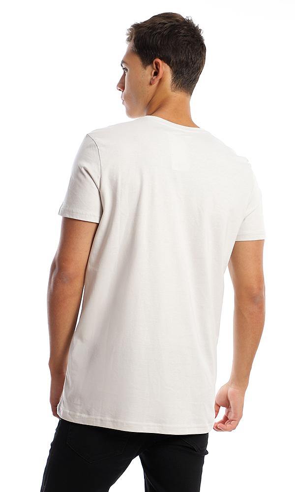 95759 Short Sleeves Cotton Printed "Take Risk" Tee - Ravin 