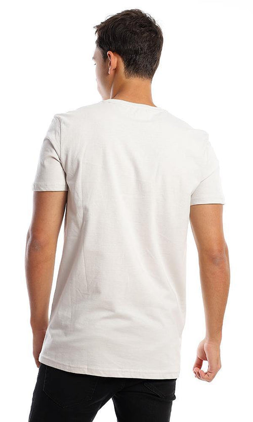 95760 Colorful Printed Floral Off-White Tee - Ravin 