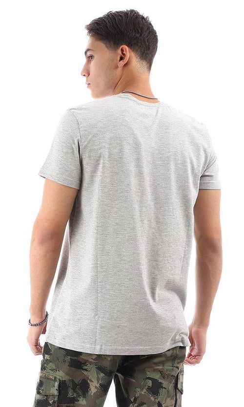 95765 "Skatboard Madness" Heather Grey Casual Tee - Ravin 