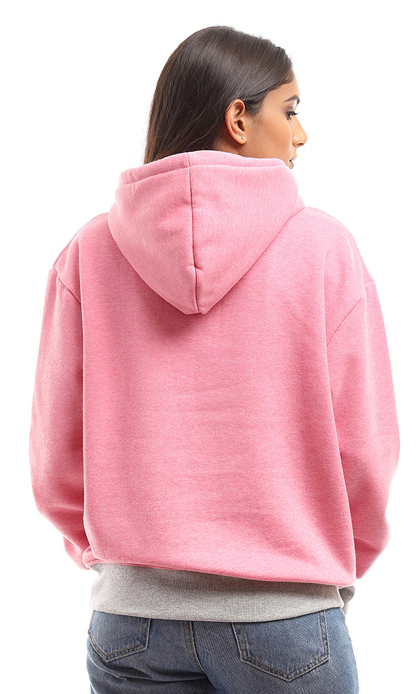 95929 Slip On Hoodie Heather Pink With Inner Fleece