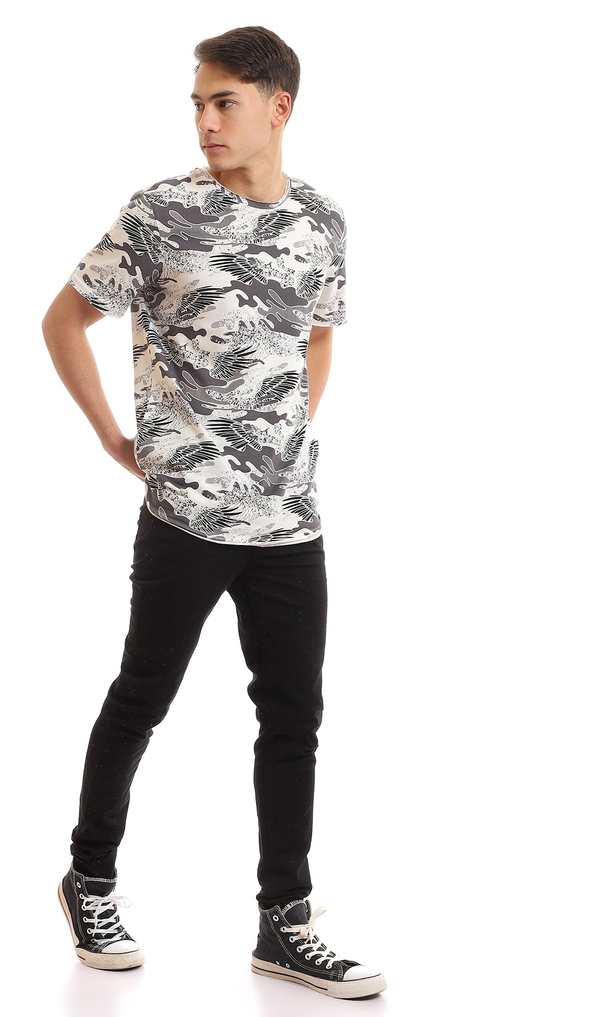 T-shirt à manches courtes pour hommes 97176