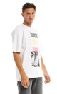 97438 "Back To 1980" Printed Round White T-Shirt