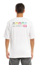 97438 "Back To 1980" Printed Round White T-Shirt
