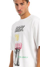 97438 "Back To 1980" Printed Round White T-Shirt