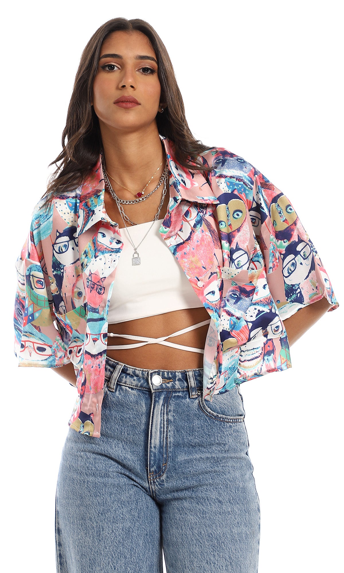 97490 Chemise à manches courtes pour femmes