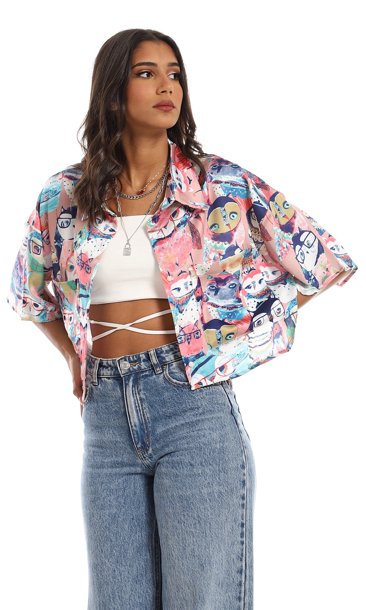 97490 Chemise à manches courtes pour femmes